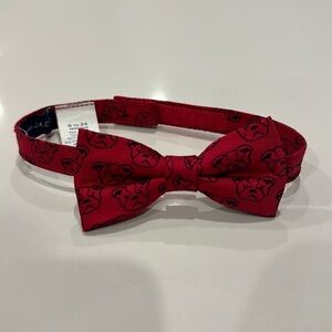 Janie and Jack Red Bulldog Bow Tie